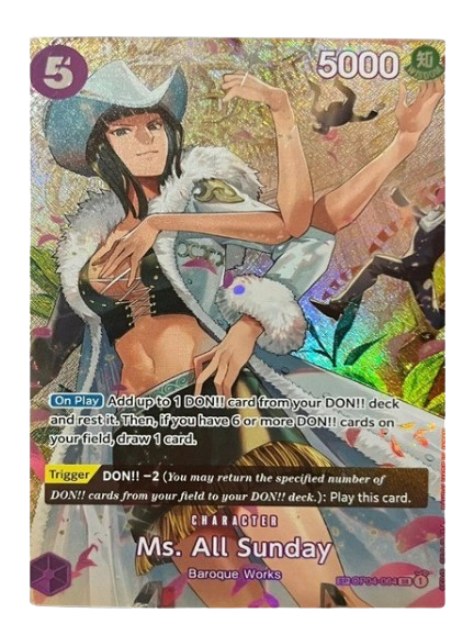Ms. All Sunday (SP) - Wings of the Captain (OP06) LA Gaming TCG Ms. All Sunday (SP) - Wings of the Captain (OP06) LA Gaming TCG