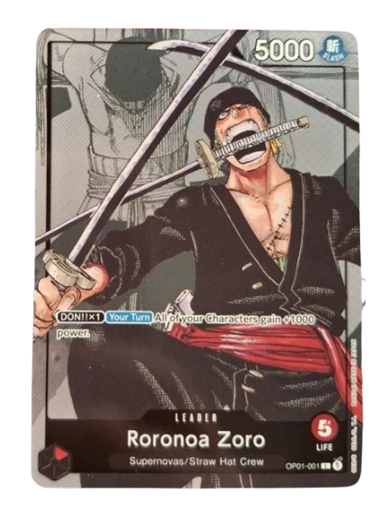 Roronoa Zoro - OP01-001 (Alternate Art) - One Piece Promotion Cards (O LA Gaming TCG Roronoa Zoro - OP01-001 (Alternate Art) - One Piece Promotion Cards (O LA Gaming TCG