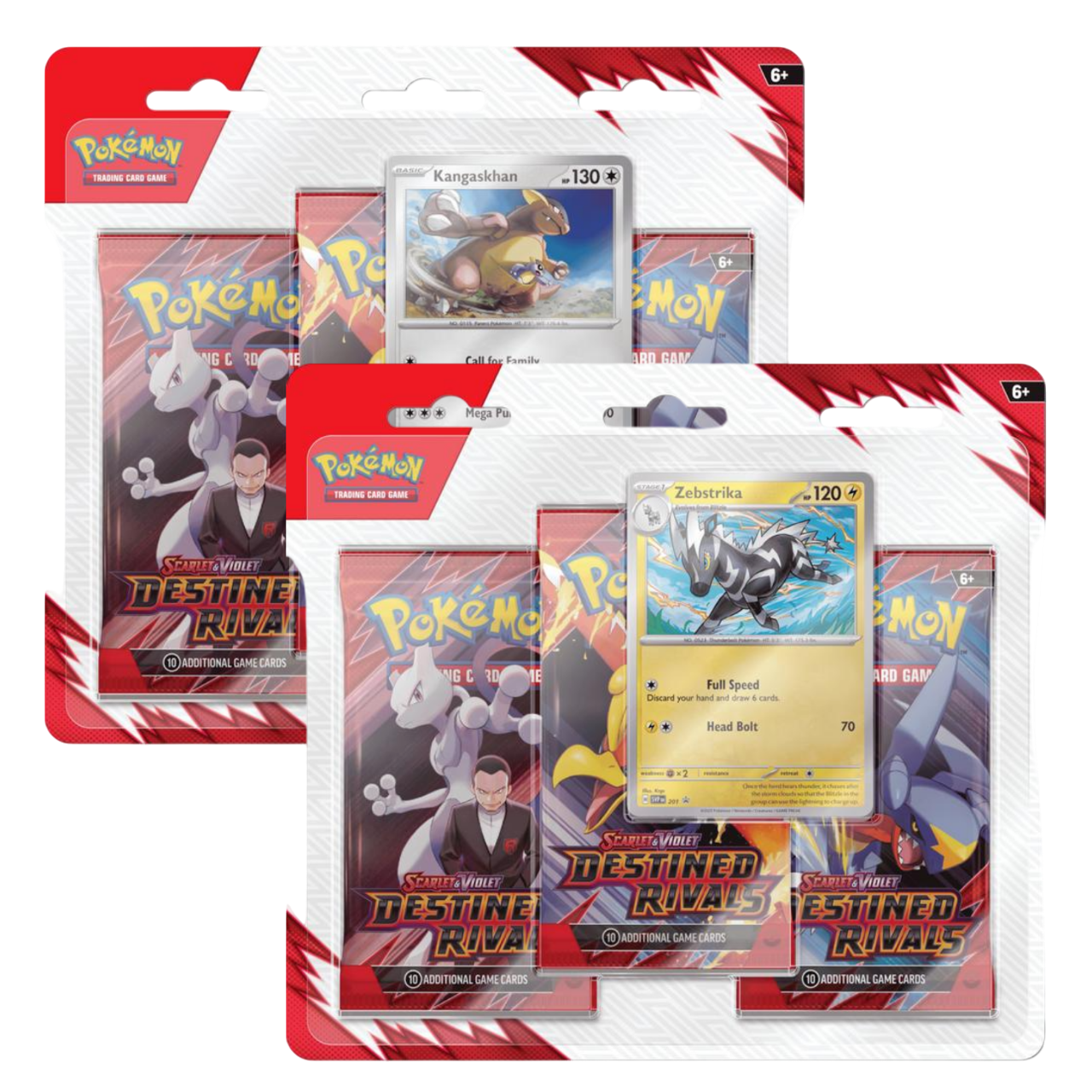 Pokemon: Scarlet & Violet - Destined Rivals - Three-Booster Blister Pack (Set of 2)