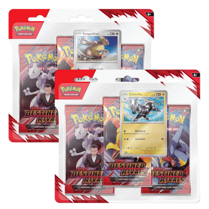 Pokemon: Scarlet & Violet - Destined Rivals - Three-Booster Blister Pack (Set of 2)